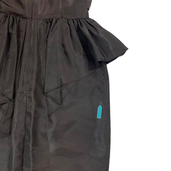 VTG | Steppin Out Womens Formal Dress | 9 | Black | Lace | 80s Cocktail Gothic - Picture 7 of 16